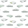 'Classic Cars' Wallpaper By Tea Collection - Aventurine -Wall Decoration Store Classic Cars by Tea Collection Aventurine Design