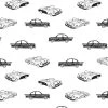 'Classic Cars' Wallpaper By Tea Collection - Onyx