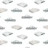 'Classic Cars' Wallpaper By Tea Collection - Peach