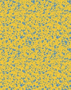 'Corner Deli' Wallpaper By Chris Benz - Yellow / Blue