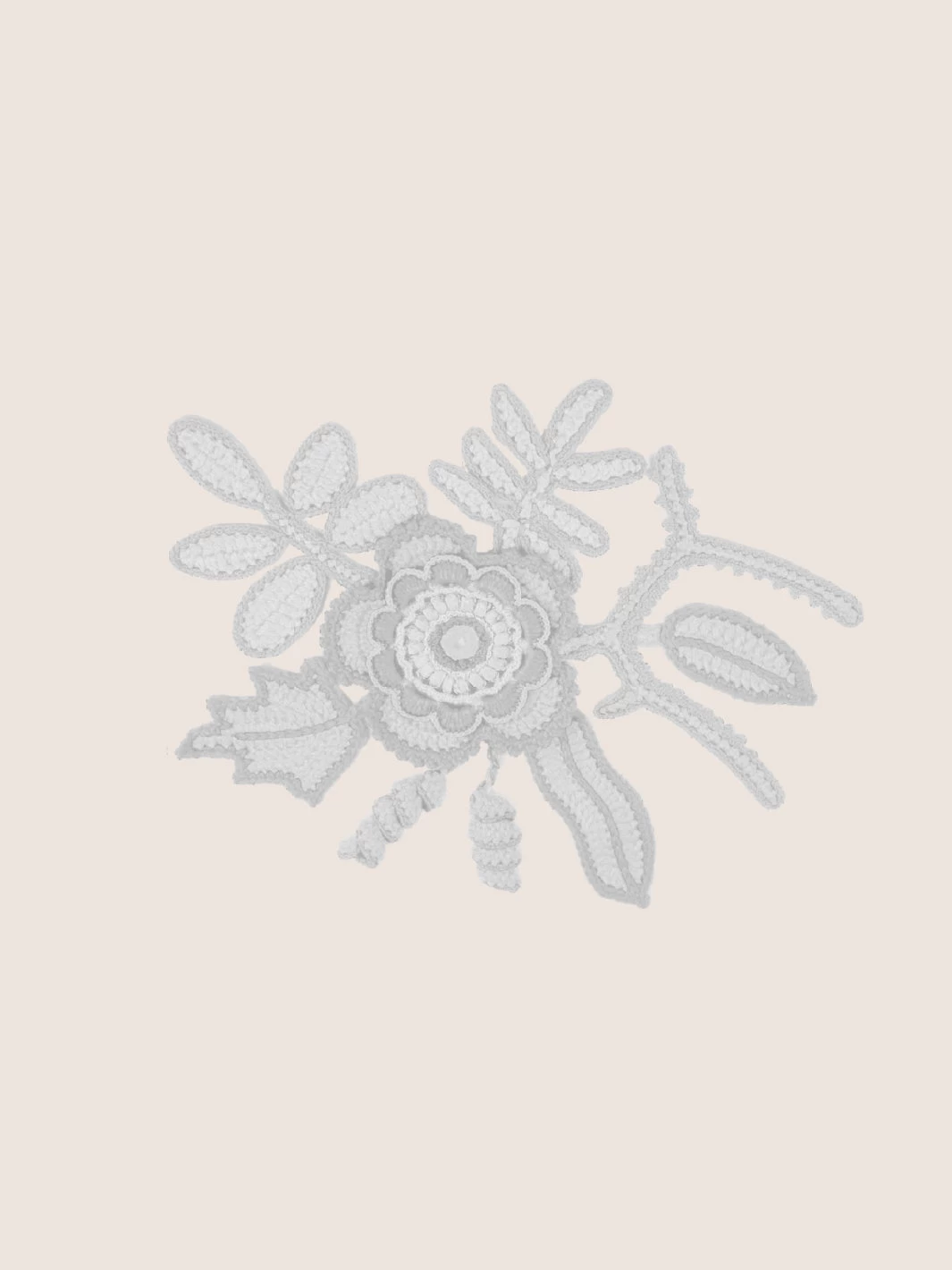 'Crochet Lace Flowers' Wallpaper By Lingua Franca - Cream 5 'Crochet Lace Flowers' Wallpaper By Lingua Franca - Cream - Image 3