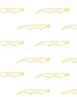 'Crocodile' Wallpaper By Tea Collection - Marigold