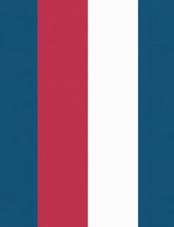 'Cross The Line' Wallpaper By Wallshoppe - Red / White Blue