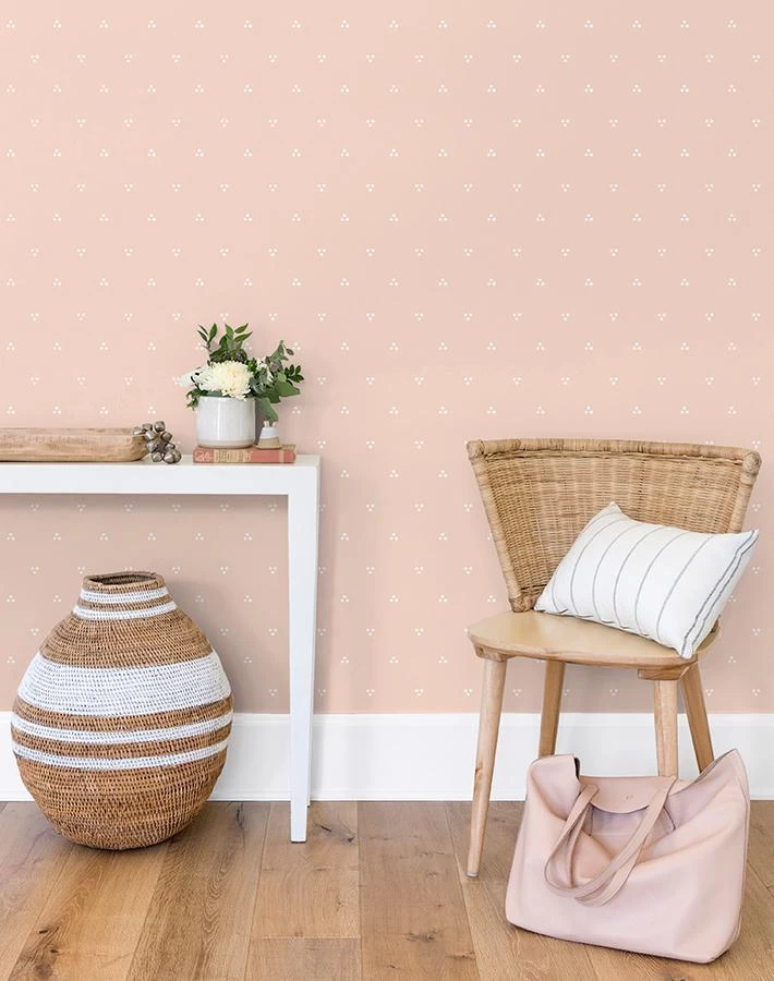 'Dainty Dot' Wallpaper By Sugar Paper - Pink 4 'Dainty Dot' Wallpaper By Sugar Paper - Pink - Image 2