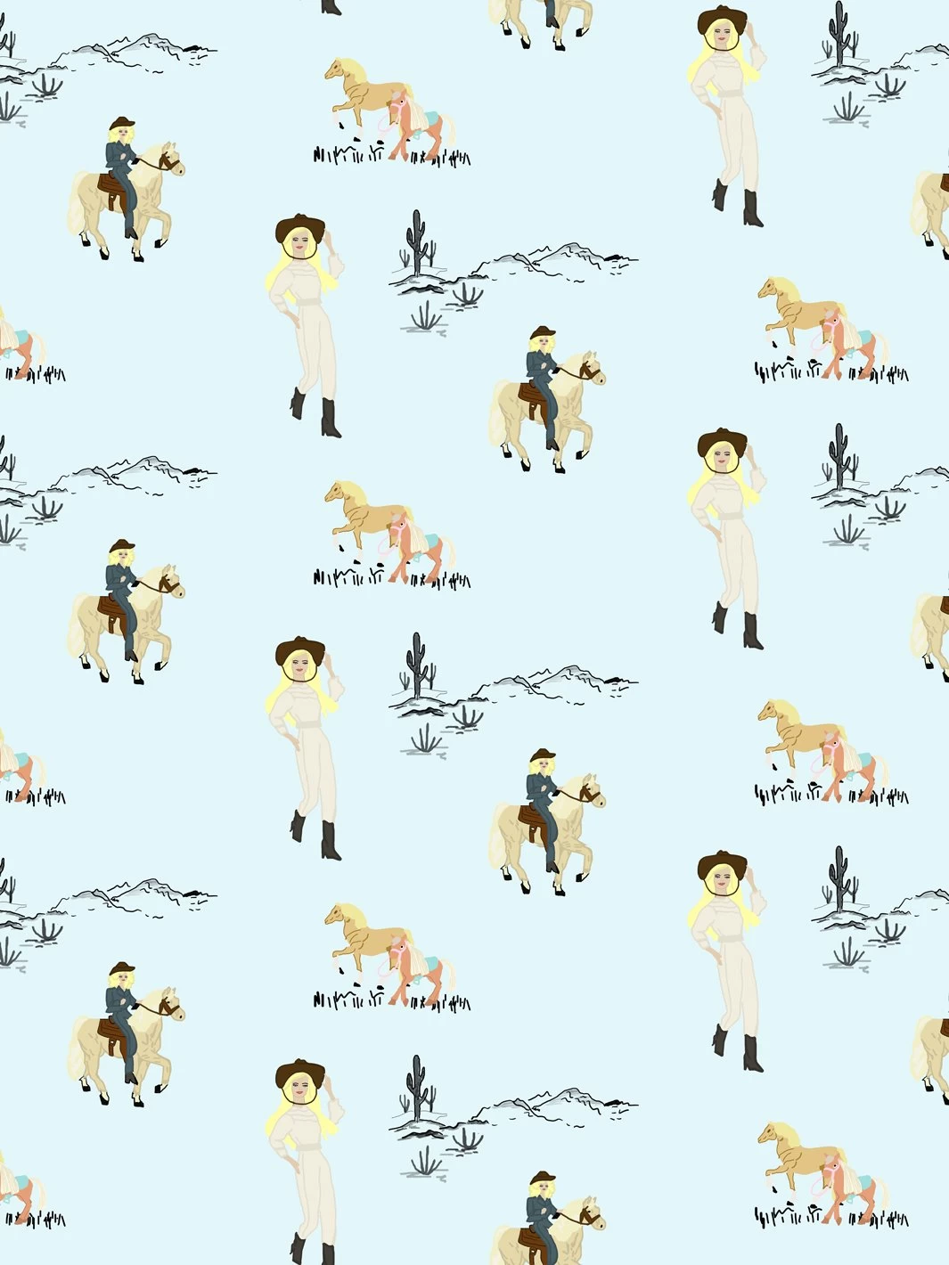 'Dallas Barbie™' Wallpaper By Barbie™ - Sky 3 'Dallas Barbie™' Wallpaper By Barbie™ - Sky