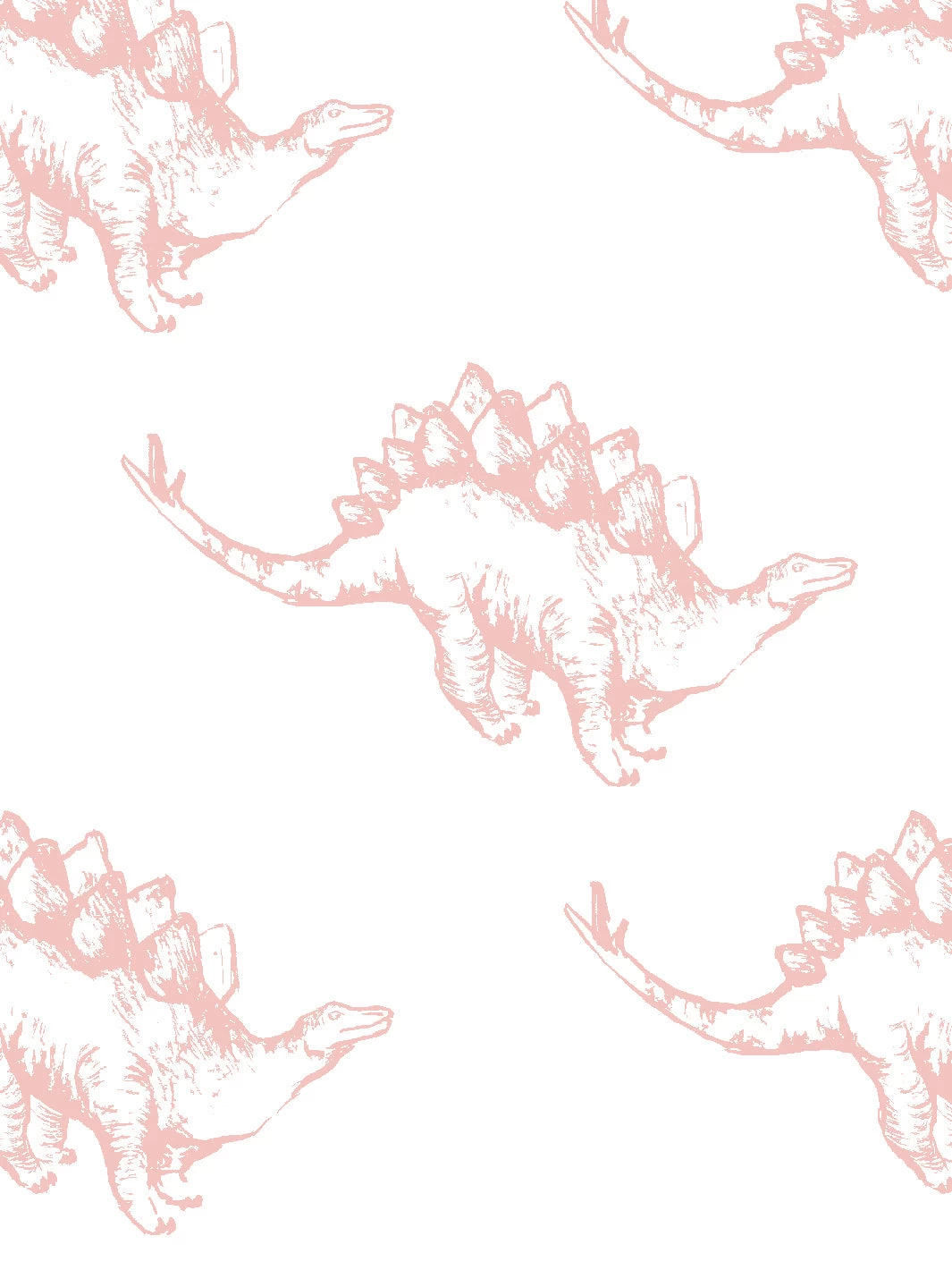 'Dinos' Wallpaper By Tea Collection - Pink 5 'Dinos' Wallpaper By Tea Collection - Pink - Image 3