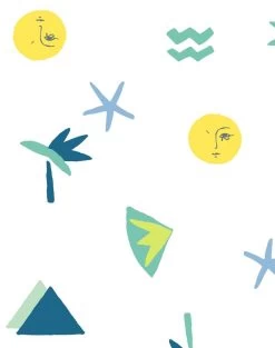 'Egyptian Icons' Wallpaper By Tea Collection - Green -Wall Decoration Store EgyptianIcons Green detail 6c76a3a4 382a 48eb 9e28 f516414730ff