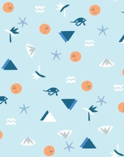 'Egyptian Icons' Wallpaper By Tea Collection - Sky