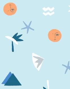 'Egyptian Icons' Wallpaper By Tea Collection - Sky -Wall Decoration Store EgyptianIcons Sky detail 0b259c61 e0d0 4ffe 8811 2aeefdac043b