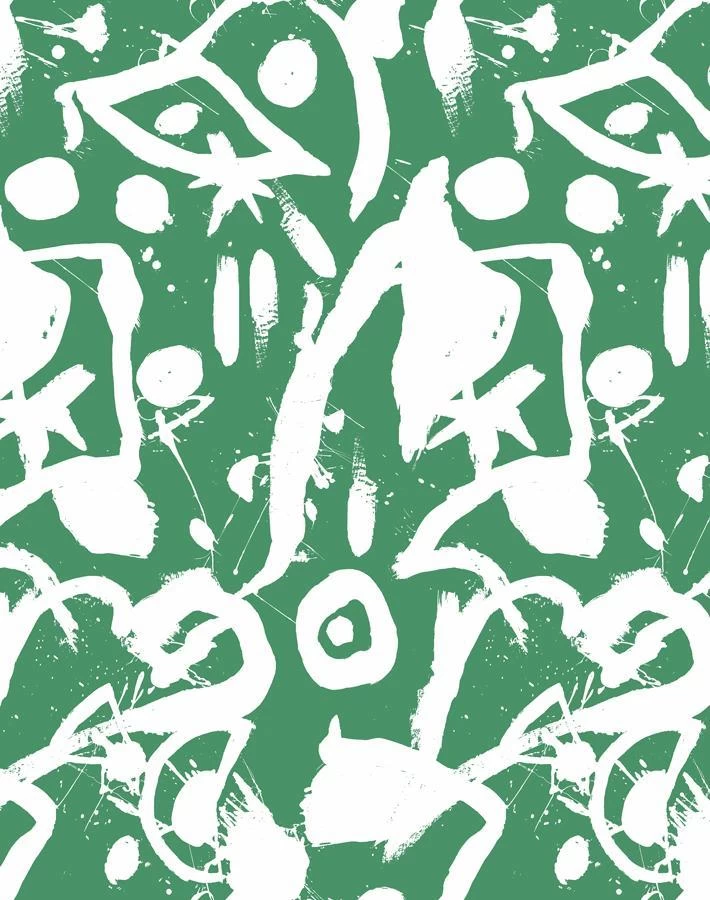 'El Quijote' Wallpaper By Chris Benz - Kelly Green 6 'El Quijote' Wallpaper By Chris Benz - Kelly Green - Image 4