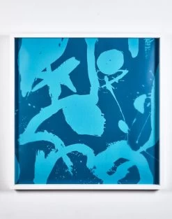 'Blue 'El Quijote' Framed Art By Chris Benz