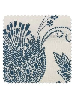 'Fabric By The Yard - Dear Prudence - Cadet Blue On Hopsack -Wall Decoration Store Eleanor Rigby Blue on Linen Detail 606cb43f adb7 4ba5 8acc 3deed4e7e79b