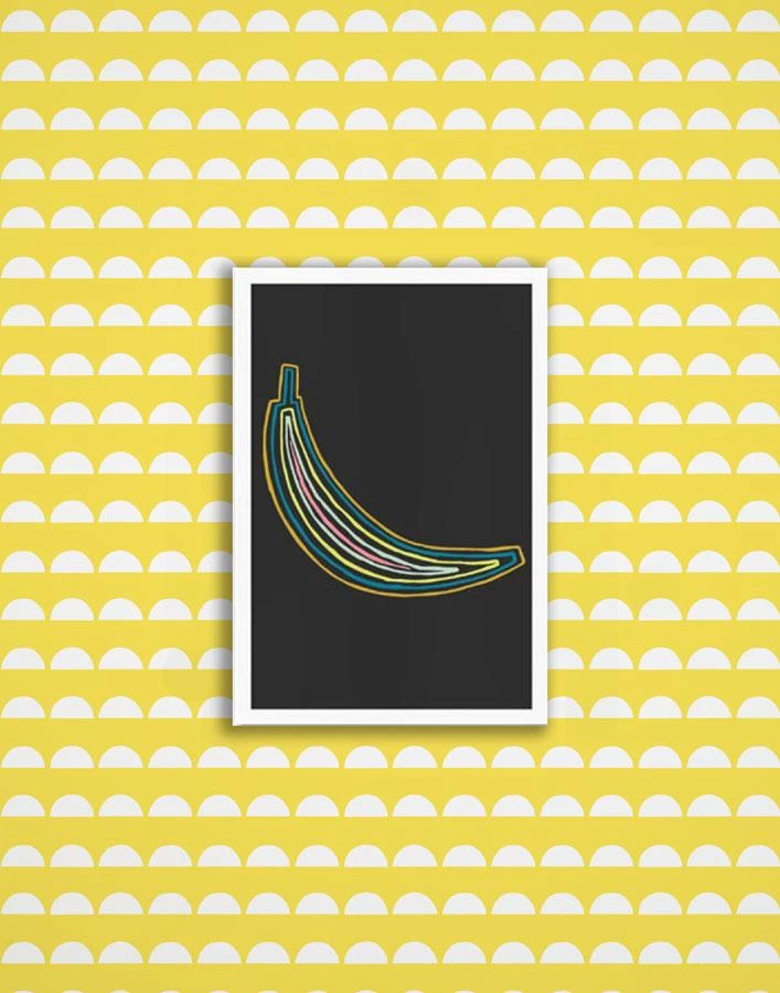 'Electric Banana' Framed Art By Tea Collection 4 'Electric Banana' Framed Art By Tea Collection - Image 2