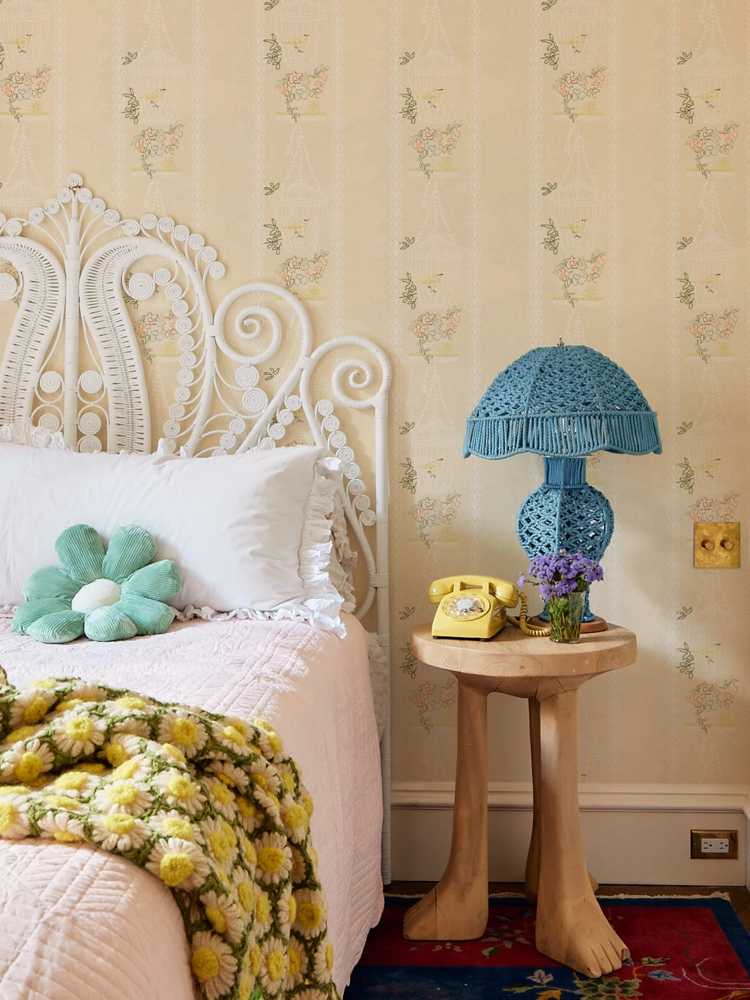 'Embroidered Birdcages' Wallpaper By Lingua Franca - Cream 3 'Embroidered Birdcages' Wallpaper By Lingua Franca - Cream