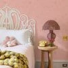 'Embroidered Hearts' Wallpaper By Lingua Franca - Pink