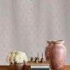 'Evelyn's Chicken Wire' Shiny Silver Wallpaper By Sarah Jessica Parker - Bleecker Blush On Mirror