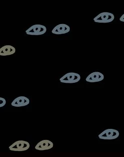 'Eyes' Wallpaper By Clare V. - Charcoal