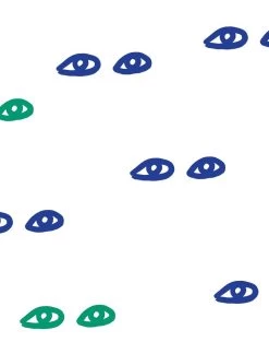 'Eyes' Wallpaper By Clare V. - Green