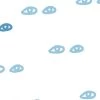 'Eyes' Wallpaper By Clare V. - Light Blue