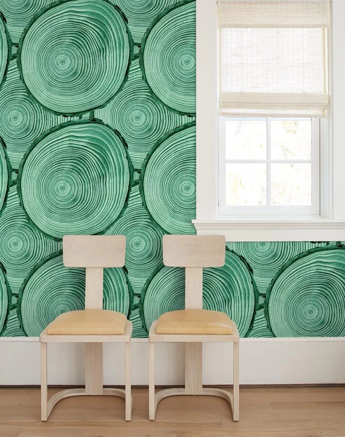 'Faux Bois' Wallpaper By Nathan Turner - Hunter Green 4 'Faux Bois' Wallpaper By Nathan Turner - Hunter Green - Image 2