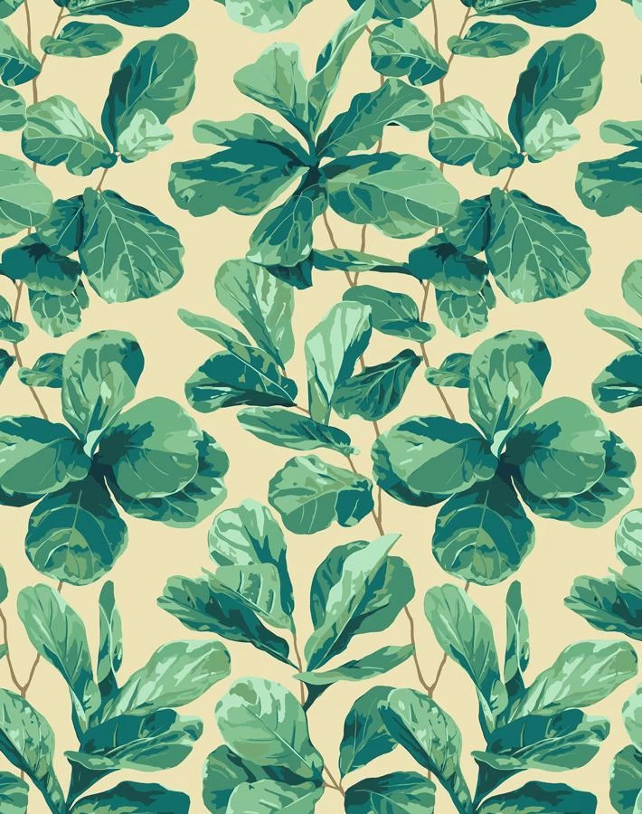 'Fiddle Fig' Wallpaper By Nathan Turner - Beige 6 'Fiddle Fig' Wallpaper By Nathan Turner - Beige - Image 4