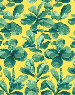 'Fiddle Fig' Wallpaper By Nathan Turner - Daffodil -Wall Decoration Store FiddleFig daffodil.WEB d28845e9 002a 4f84 b413 c2ca569d8fbf