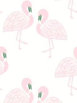'Flamingos' Wallpaper By Tea Collection - Beverly Hills