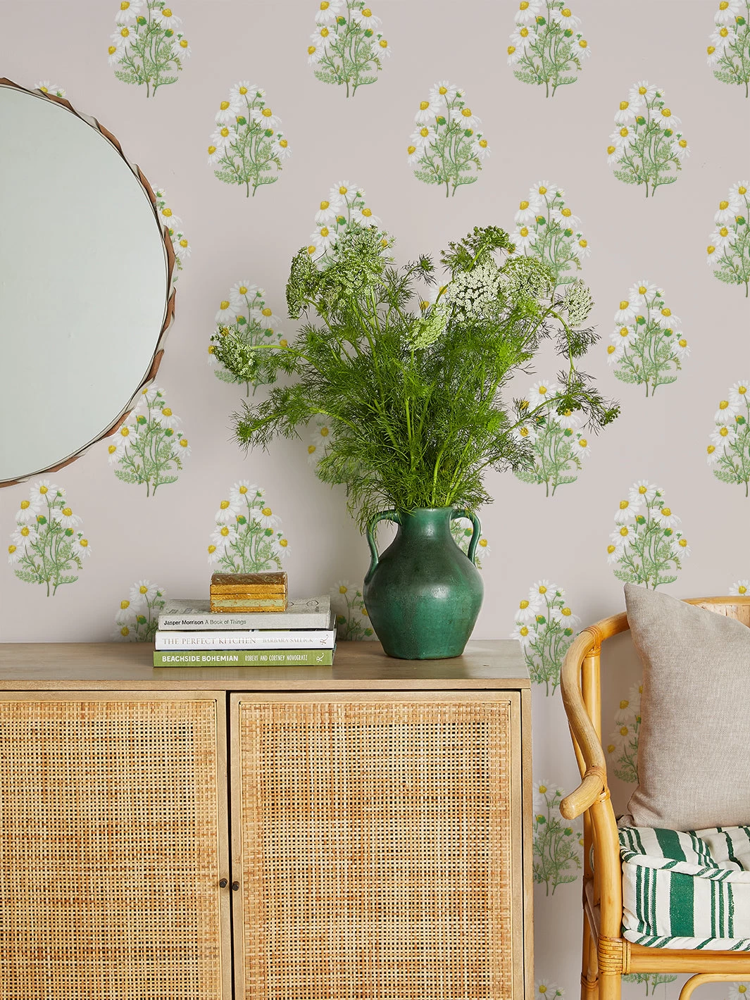 'Fleur De Camomille' Wallpaper By Sarah Jessica Parker - Oyster 4 'Fleur De Camomille' Wallpaper By Sarah Jessica Parker - Oyster - Image 2