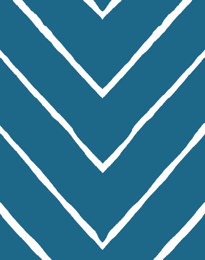 'Frances Chevron' Wallpaper By Wallshoppe - Cadet Blue 5 'Frances Chevron' Wallpaper By Wallshoppe - Cadet Blue - Image 3