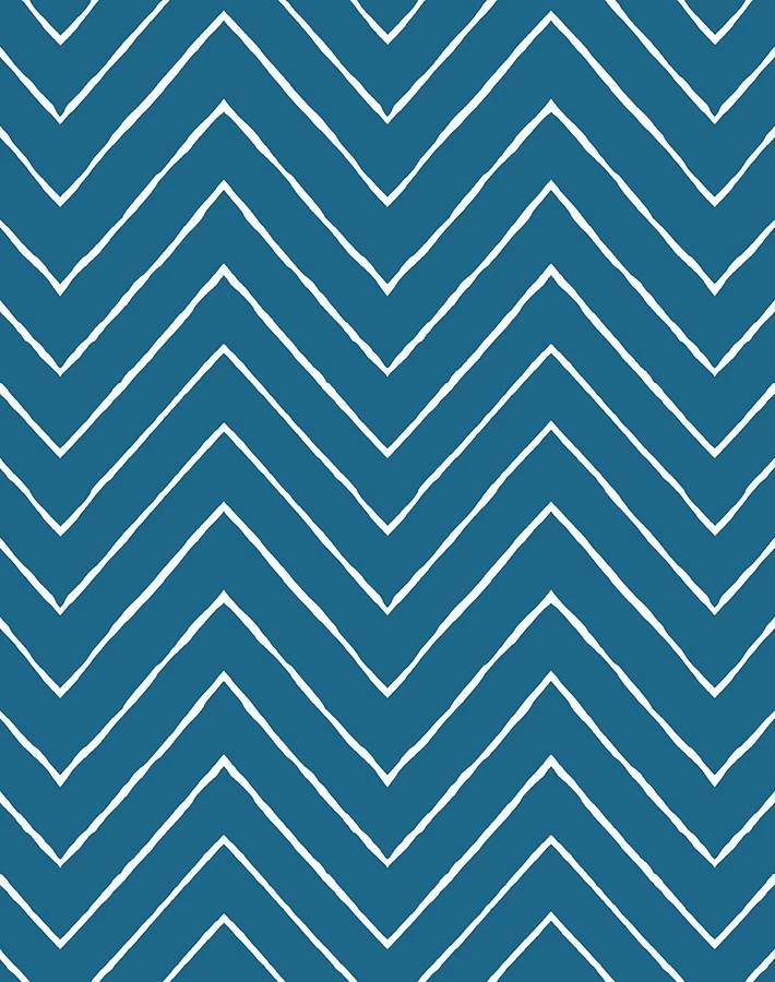 'Frances Chevron' Wallpaper By Wallshoppe - Cadet Blue 6 'Frances Chevron' Wallpaper By Wallshoppe - Cadet Blue - Image 4