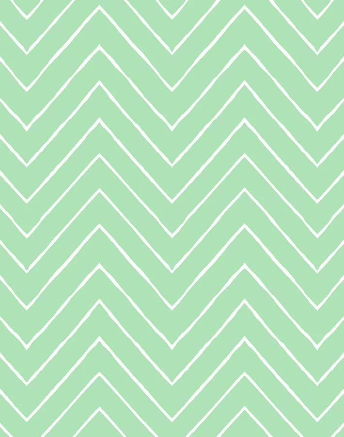 'Frances Chevron' Wallpaper By Wallshoppe - Green 6 'Frances Chevron' Wallpaper By Wallshoppe - Green - Image 4