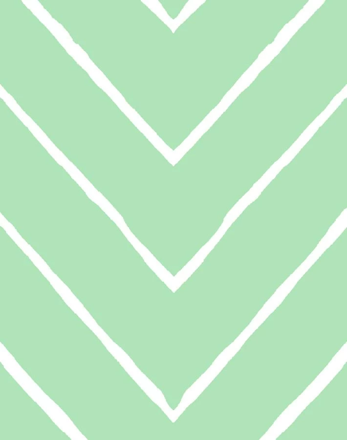 'Frances Chevron' Wallpaper By Wallshoppe - Green 5 'Frances Chevron' Wallpaper By Wallshoppe - Green - Image 3