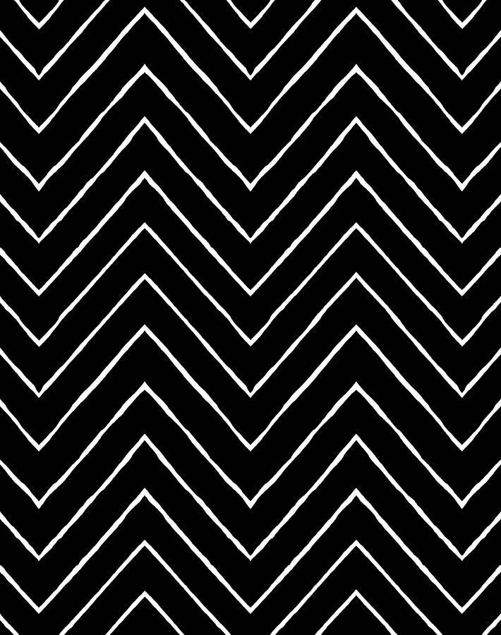 'Frances Chevron' Wallpaper By Wallshoppe - Onyx 6 'Frances Chevron' Wallpaper By Wallshoppe - Onyx - Image 4