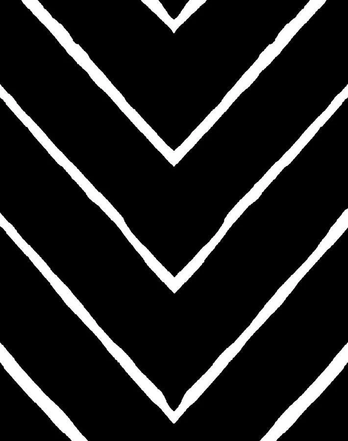 'Frances Chevron' Wallpaper By Wallshoppe - Onyx 5 'Frances Chevron' Wallpaper By Wallshoppe - Onyx - Image 3