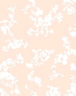 'Françoise Floral' Wallpaper By Clare V. - Peach -Wall Decoration Store Francoise Floral Peach by Clare V detail