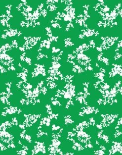 'Françoise Floral' Wallpaper By Clare V. - Green