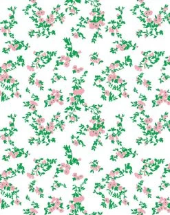 'Françoise Floral' Wallpaper By Clare V. - Pink / White