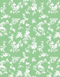 'Françoise Floral' Wallpaper By Clare V. - Spring Green