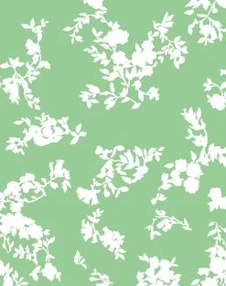 'Françoise Floral' Wallpaper By Clare V. - Spring Green 7 'Françoise Floral' Wallpaper By Clare V. - Spring Green -Wall Decoration Store Francoise Floral by Clare V Spring Green detail