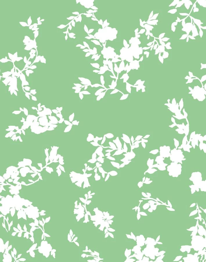 'Françoise Floral' Wallpaper By Clare V. - Spring Green 5 'Françoise Floral' Wallpaper By Clare V. - Spring Green - Image 3