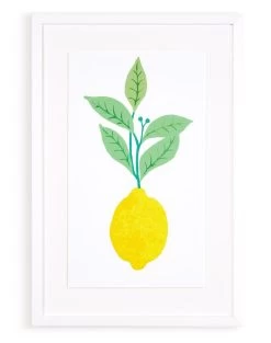 'Fresh Lemon' Framed Art By Nathan Turner