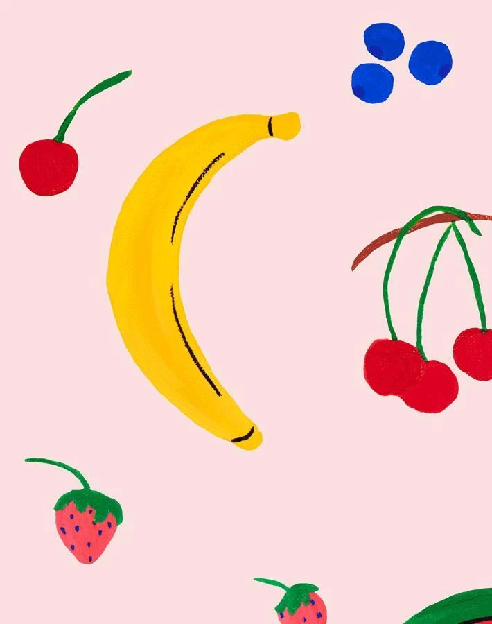 'Fruit Punch' Wallpaper By Carly Beck - Pink 5 'Fruit Punch' Wallpaper By Carly Beck - Pink - Image 3