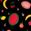 'Fruit Punch' Wallpaper By Carly Beck - Black