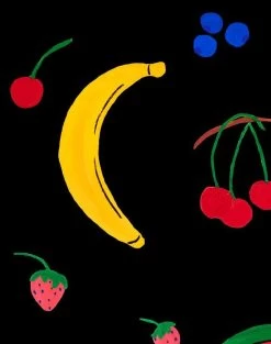 'Fruit Punch' Wallpaper By Carly Beck - Black -Wall Decoration Store Fruit Punch black detail d184ad7d 0442 412c b160 4e3a4f6a452a