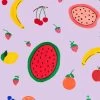 'Fruit Punch' Wallpaper By Carly Beck - Lavender -Wall Decoration Store Fruit Punch lavender design 8d1d0397 00f9 473b b09a 231a7d0b90ca