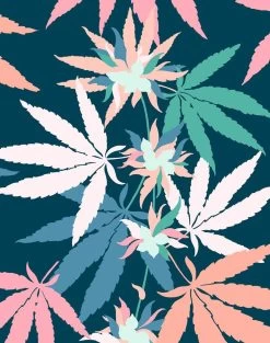 'Girls Best Friend' Wallpaper By Nathan Turner - Deep Blue -Wall Decoration Store GBF deepblue detail c5ae5b06 c331 482a 8ca2 d48b6d335823