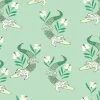 'Gator Garden' Wallpaper By Tea Collection - Aventurine -Wall Decoration Store Gator Garden by Tea Collection Aventurine Design