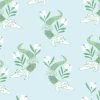 'Gator Garden' Wallpaper By Tea Collection - Pale Blue
