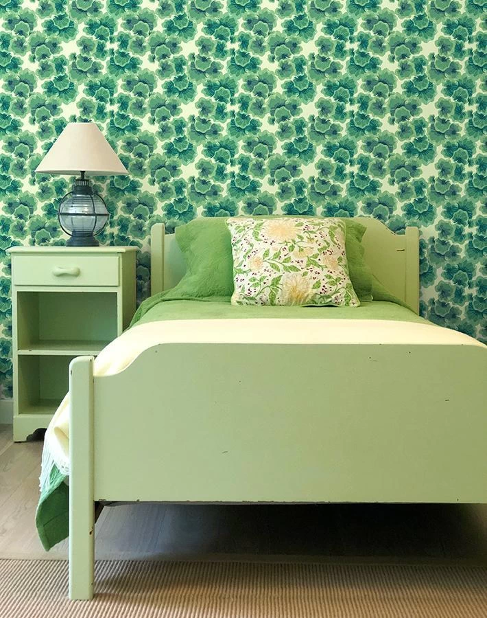 'Geranium Leaves' Wallpaper By Nathan Turner - Pistachio 4 'Geranium Leaves' Wallpaper By Nathan Turner - Pistachio - Image 2