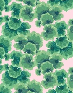 'Geranium Leaves' Wallpaper By Nathan Turner - Ballet Slipper -Wall Decoration Store Geranium Leaves Ballet Slipper design 192406de 9727 4b88 834c b172a3ec0ee4